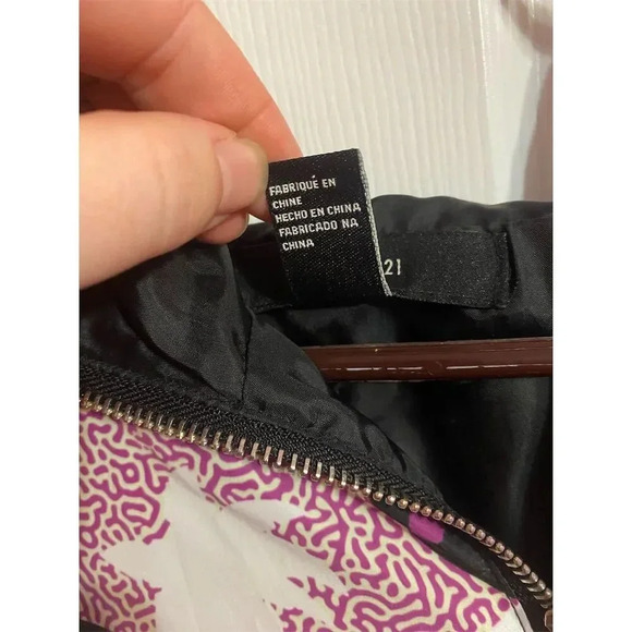 Forever 21 Women's Windbreaker Jacket Multicolor Geometric Size M Hooded - Picture 4 of 4